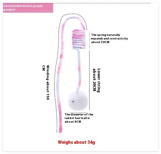 Cat Toy Self-Hi Sucker Spring Rabbit Hair Ball Interactive Play Pet Supplies Interactive Toys - 𝓢𝓱𝓸𝓹𝓵𝓮𝓬𝔂