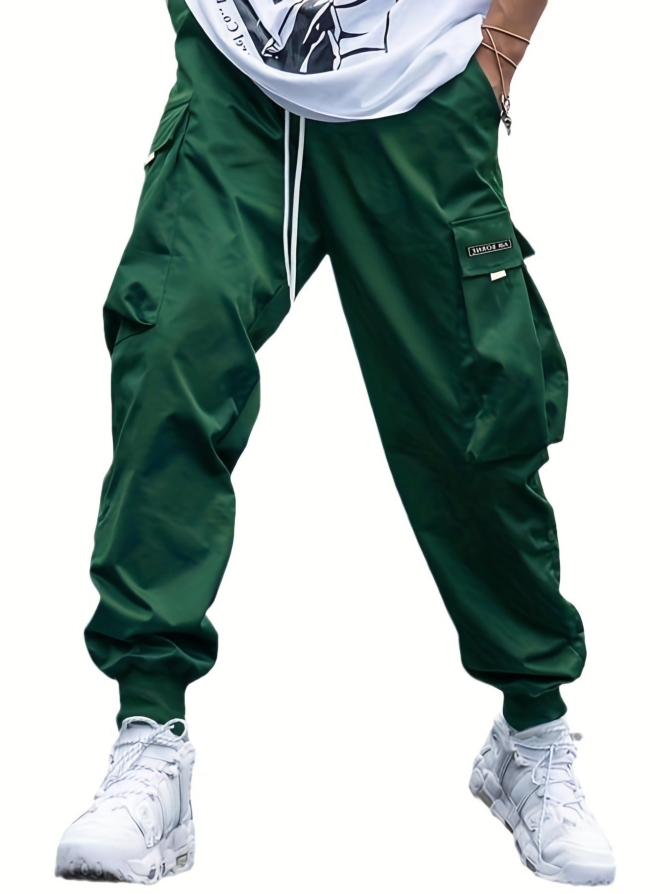 Multi-pocket Cargo Pants Men's Casual Hip-Hop Drawstring Trousers Outdoor Streetwear Sports Pant - 𝓢𝓱𝓸𝓹𝓵𝓮𝓬𝔂