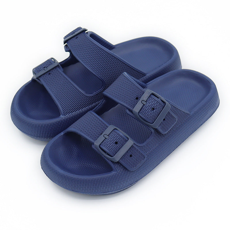Platform Slippers Women's Summer Buckle Home Shoes Fashion Outdoor Wear Soft Bottom Sandals - 𝓢𝓱𝓸𝓹𝓵𝓮𝓬𝔂