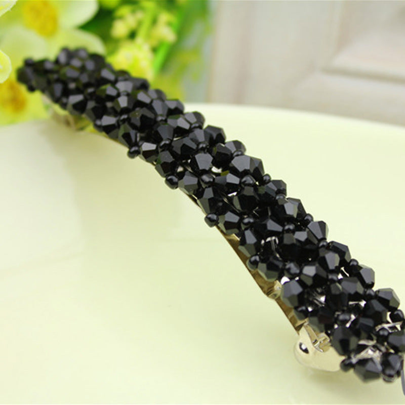 Four Rows Of Crystal Hair Clips, Spring Clips - 𝓢𝓱𝓸𝓹𝓵𝓮𝓬𝔂