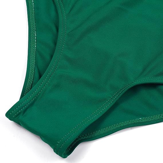 New Style Swimsuit Double Layer Lotus Leaf Tropical Rain Forest High Waist Split Swimsuit - 𝓢𝓱𝓸𝓹𝓵𝓮𝓬𝔂