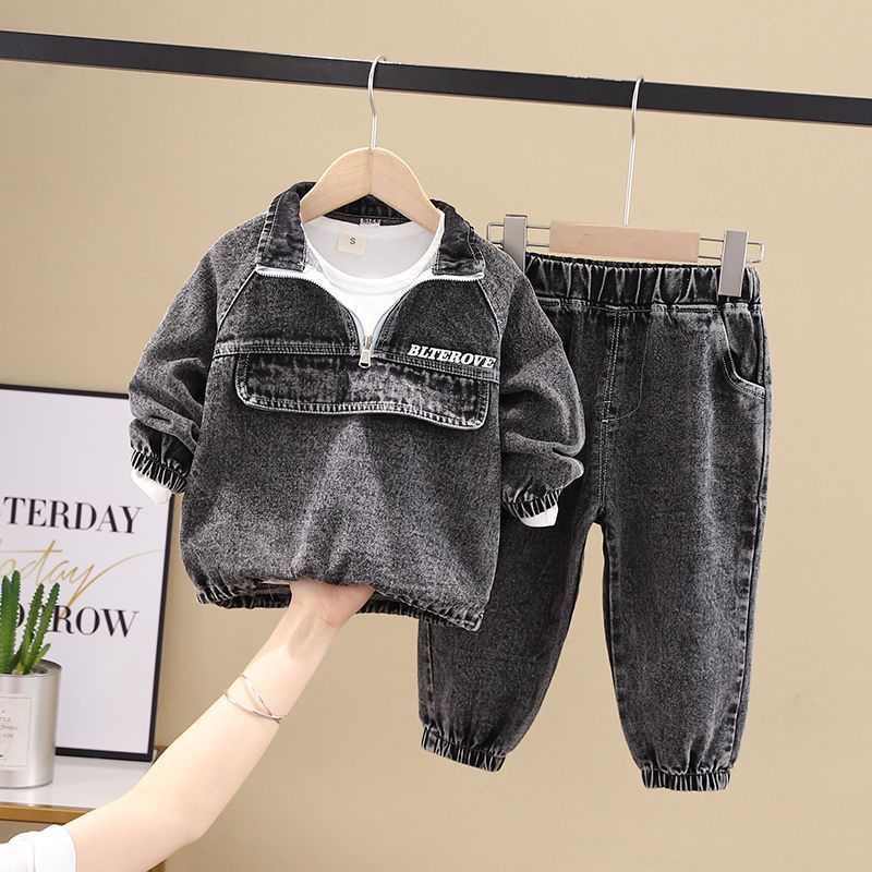 Boys Spring Clothing New Clothes Fashionable Handsome Children's Clothing - 𝓢𝓱𝓸𝓹𝓵𝓮𝓬𝔂