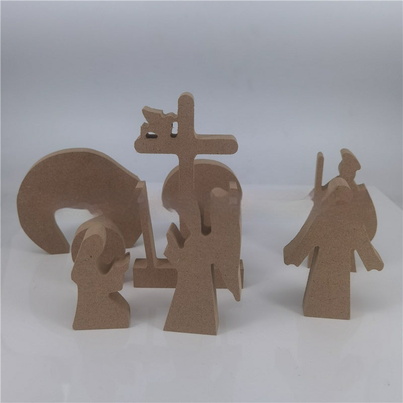 Easter Scene Wooden Decoration - 𝓢𝓱𝓸𝓹𝓵𝓮𝓬𝔂