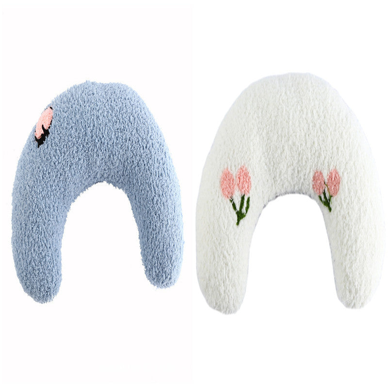 Little Pillow For Cats Fashion Neck Protector Deep Sleep Puppy U-Shaped Pillow Pets Pillow Kitten Headrest Dog Sleeping Pillow Pet Products - 𝓢𝓱𝓸𝓹𝓵𝓮𝓬𝔂