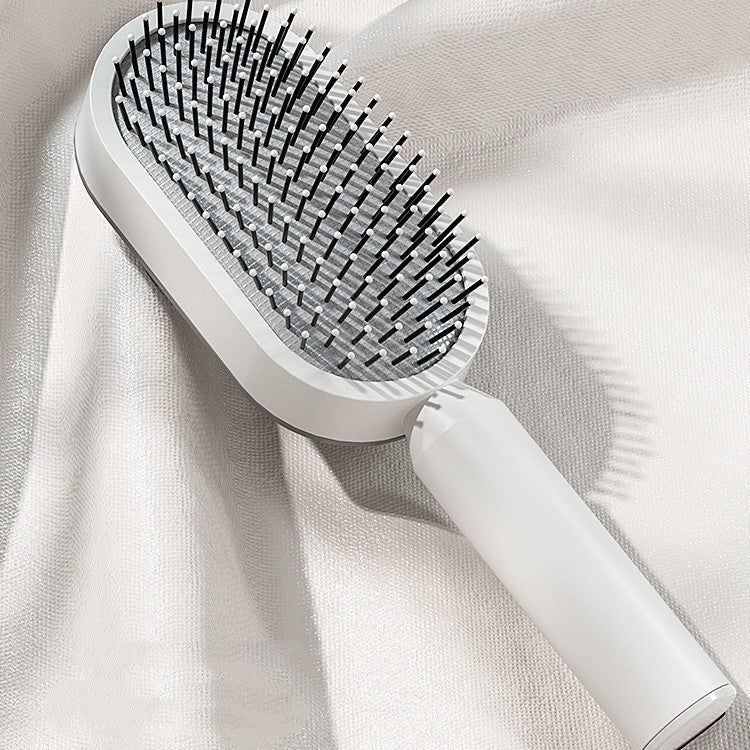 Self Cleaning Hair Brush For Women One-key Cleaning Hair Loss Airbag Massage Scalp Comb Anti-Static Hairbrush - 𝓢𝓱𝓸𝓹𝓵𝓮𝓬𝔂