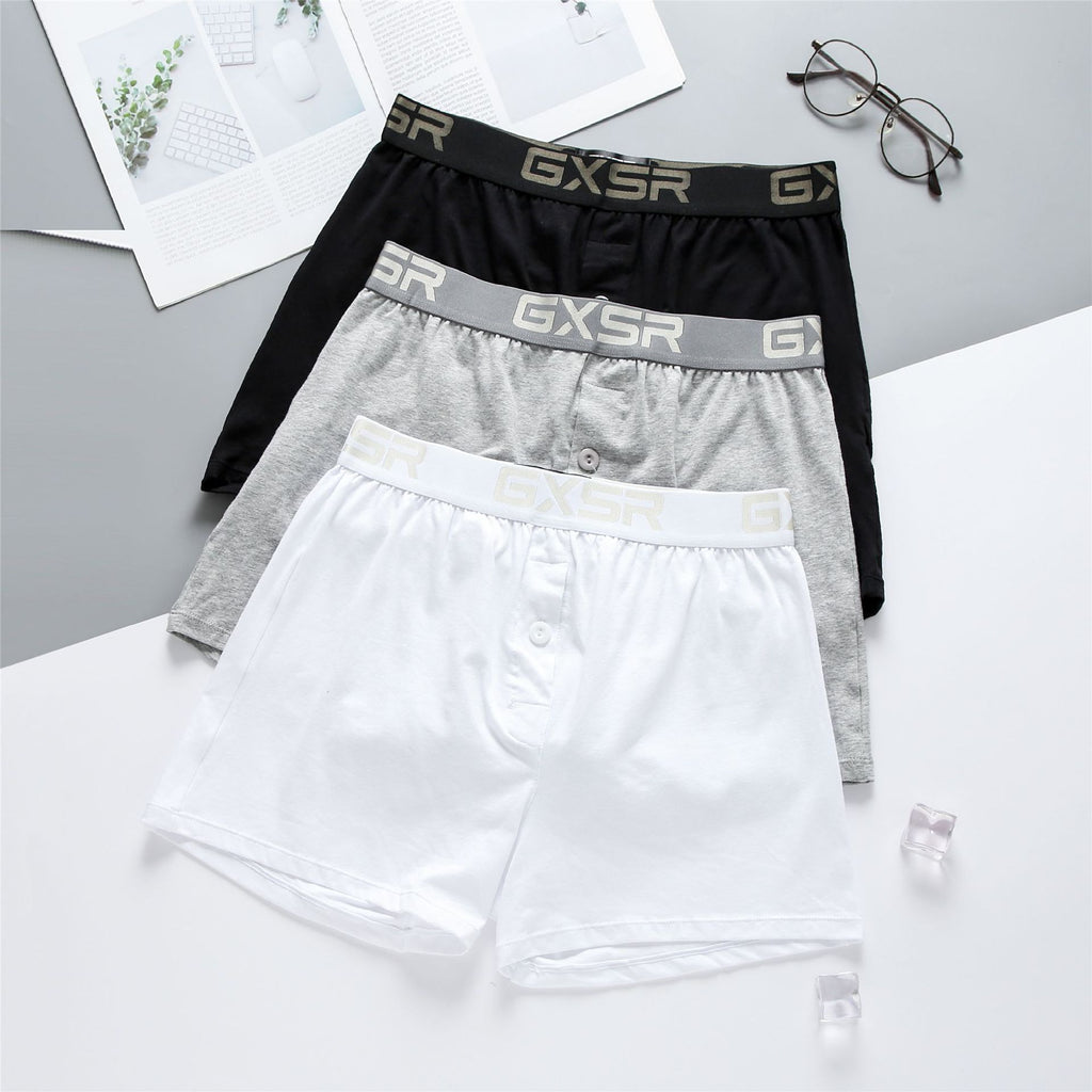 Men's Home Pants Low Waist Pure Cotton Breathable Underwear - 𝓢𝓱𝓸𝓹𝓵𝓮𝓬𝔂