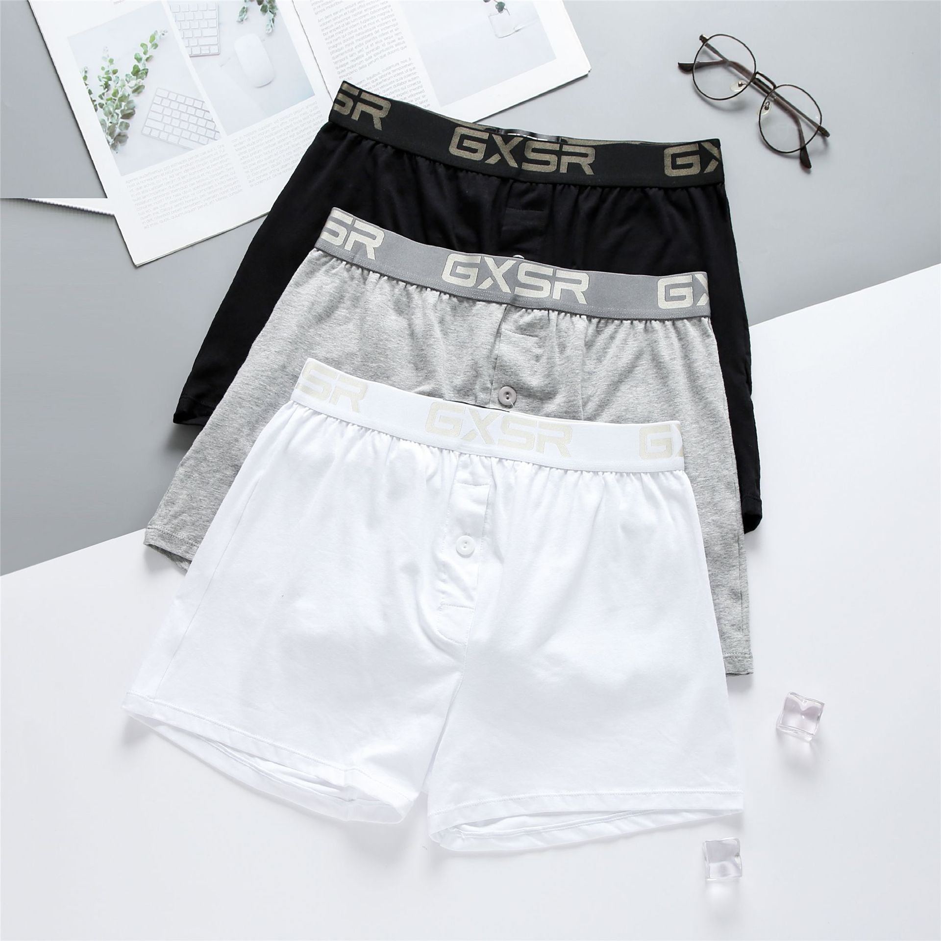 Men's Home Pants Low Waist Pure Cotton Breathable Underwear - 𝓢𝓱𝓸𝓹𝓵𝓮𝓬𝔂