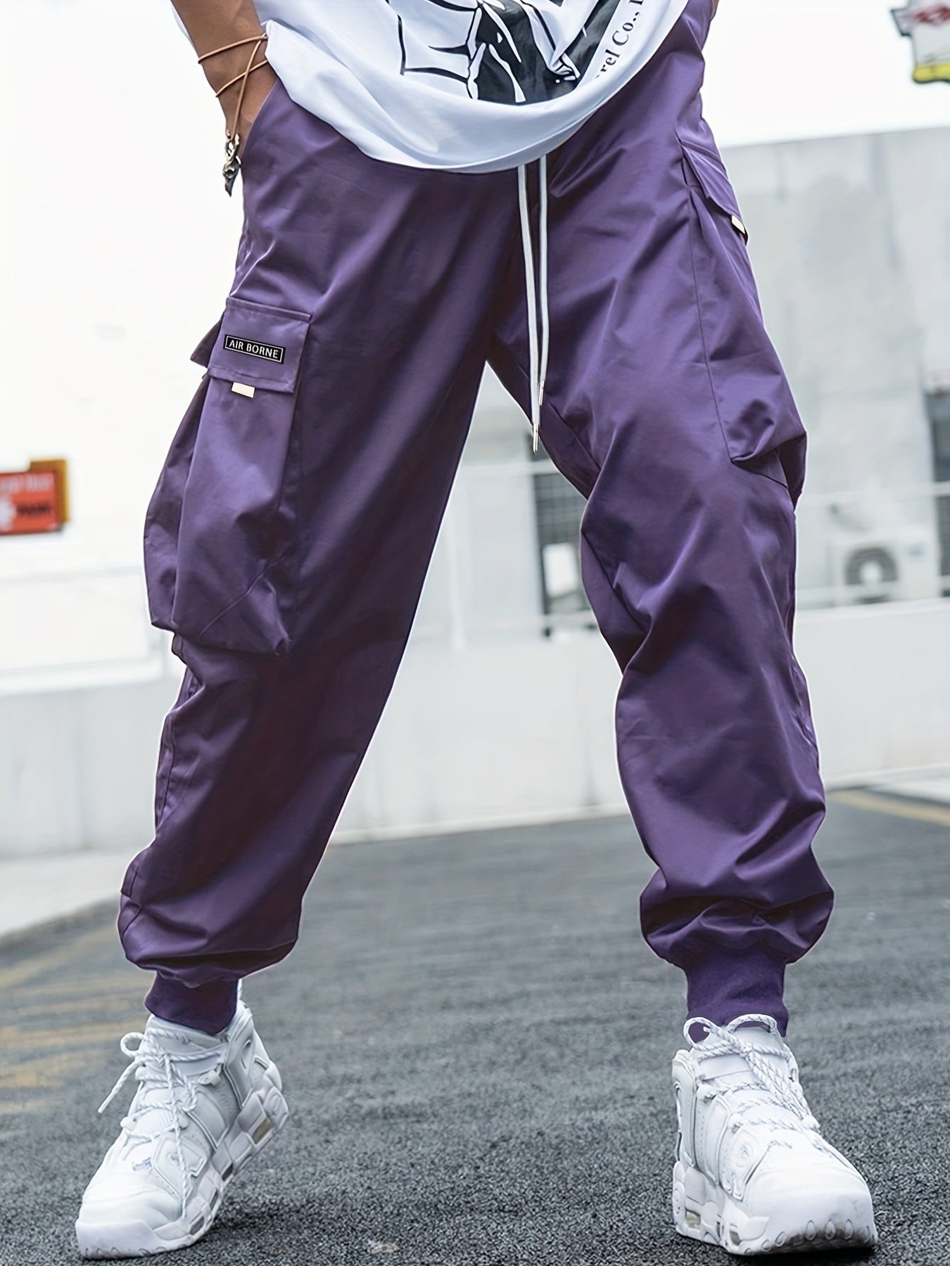 Multi-pocket Cargo Pants Men's Casual Hip-Hop Drawstring Trousers Outdoor Streetwear Sports Pant - 𝓢𝓱𝓸𝓹𝓵𝓮𝓬𝔂