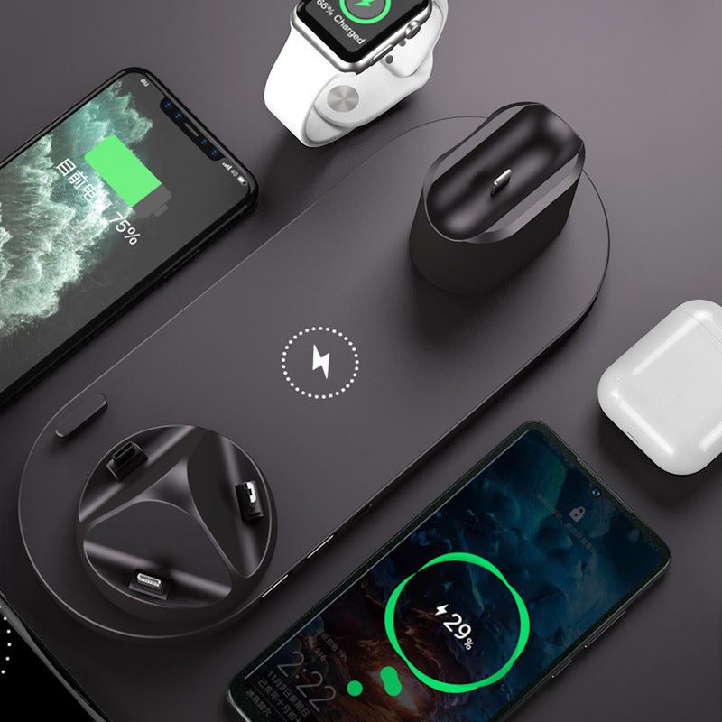 Wireless Charger For IPhone Fast Charger For Phone Fast Charging Pad For Phone Watch 6 In 1 Charging Dock Station - 𝓢𝓱𝓸𝓹𝓵𝓮𝓬𝔂