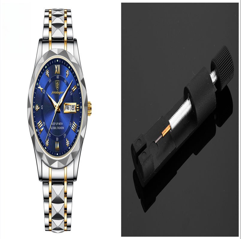 Men's Waterproof Double Calendar Luminous Quartz Watch - 𝓢𝓱𝓸𝓹𝓵𝓮𝓬𝔂