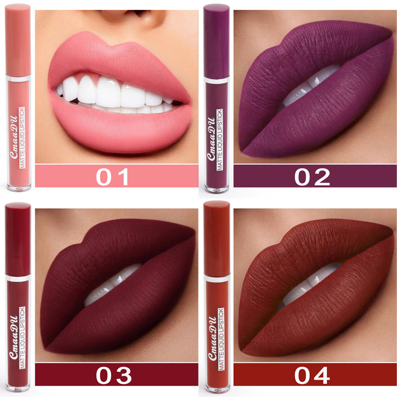 Women's Non-stick Cup Waterproof Matte Lipstick - 𝓢𝓱𝓸𝓹𝓵𝓮𝓬𝔂