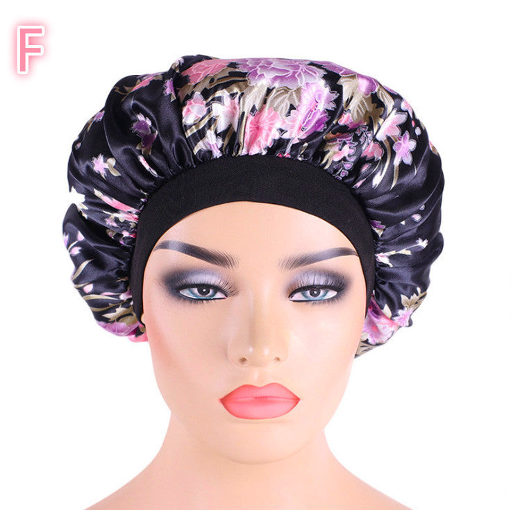 Beauty print Satin silk Bonnet sleep night cap - 𝓢𝓱𝓸𝓹𝓵𝓮𝓬𝔂