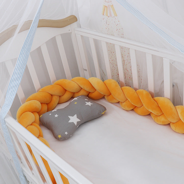 Baby Bumper Bed Braid Knot Pillow Cushion Bumper for Infant cuna Bebe lit Crib Protector Cot Bumper Room Decor - 𝓢𝓱𝓸𝓹𝓵𝓮𝓬𝔂