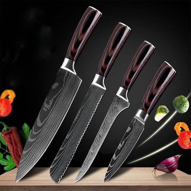 Carpenter's Special Set 6-piece Set 8-piece Set Knife Chef Knife Kitchen Knife Cooking - 𝓢𝓱𝓸𝓹𝓵𝓮𝓬𝔂