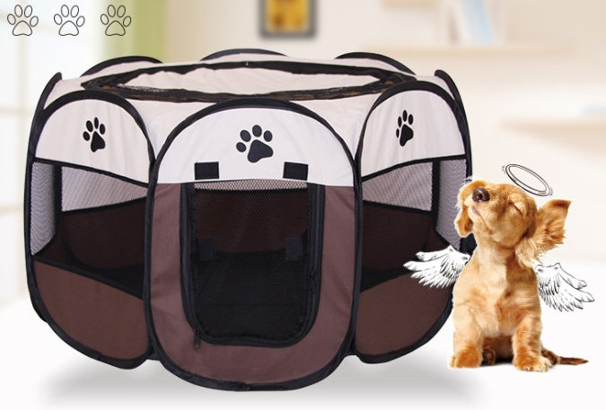 Fast folding octagonal pet fence, 600D Oxford cloth, waterproof and catching cat, dog cage, pet cage - 𝓢𝓱𝓸𝓹𝓵𝓮𝓬𝔂
