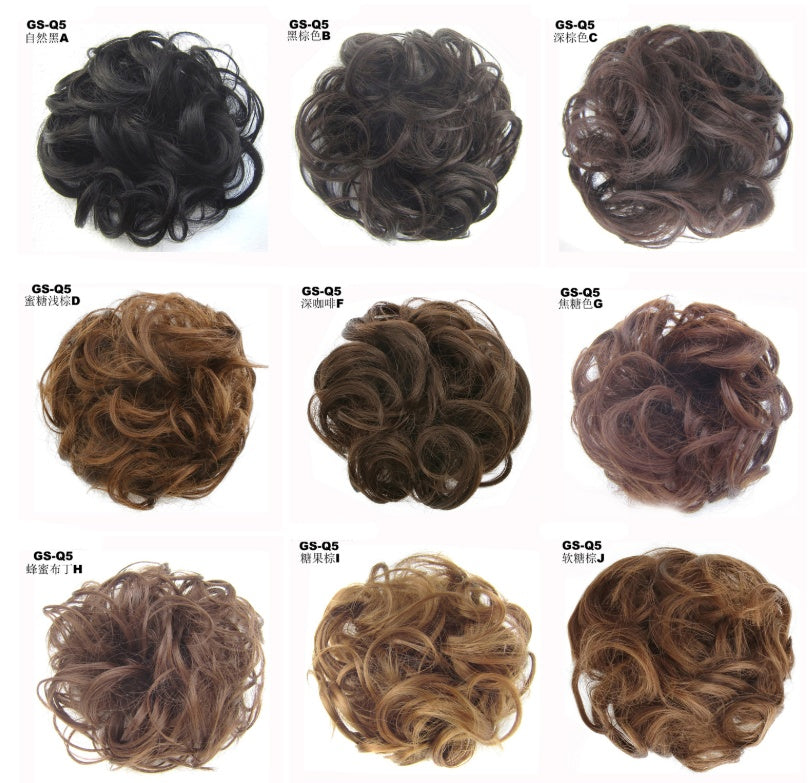 New Trendy Design Women Wavy Curly Messy Hair Bun Synthetic - 𝓢𝓱𝓸𝓹𝓵𝓮𝓬𝔂