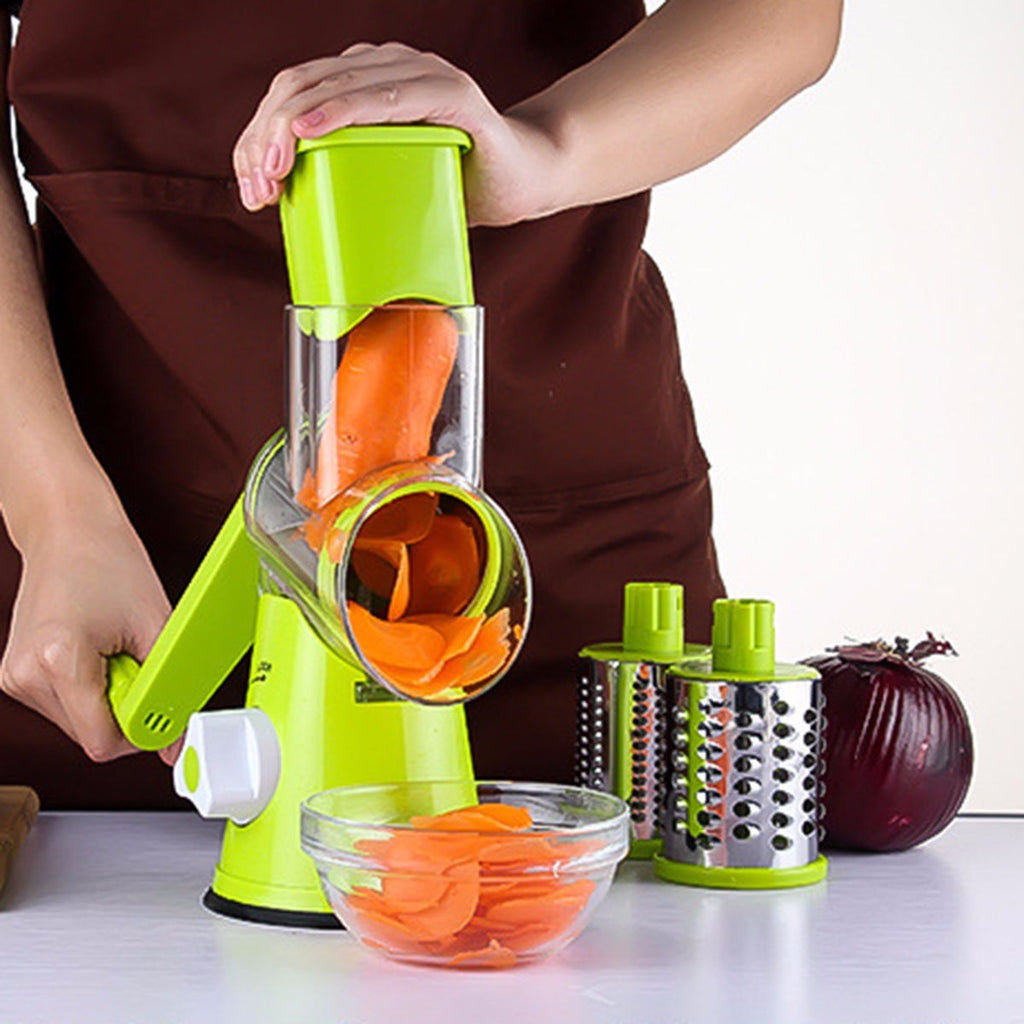 Vegetable Cutter Round Mandoline Slicer Potato Julienne Carrot Grater Cheese - 𝓢𝓱𝓸𝓹𝓵𝓮𝓬𝔂