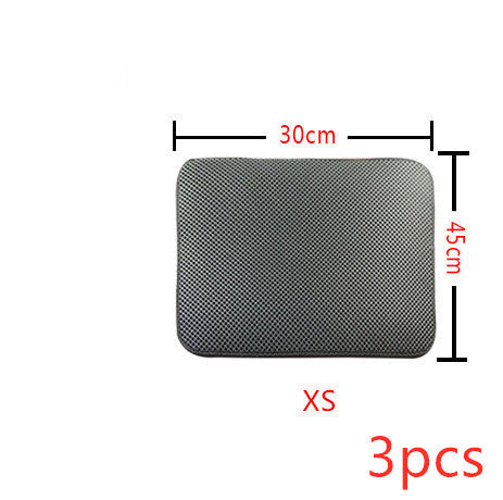 Double Layer Litter Cat Bed Pads Pet Cat Litter Mat Trapping Pets Litter Box Mat Pet Product Bed For Cats House Clean Mat - 𝓢𝓱𝓸𝓹𝓵𝓮𝓬𝔂
