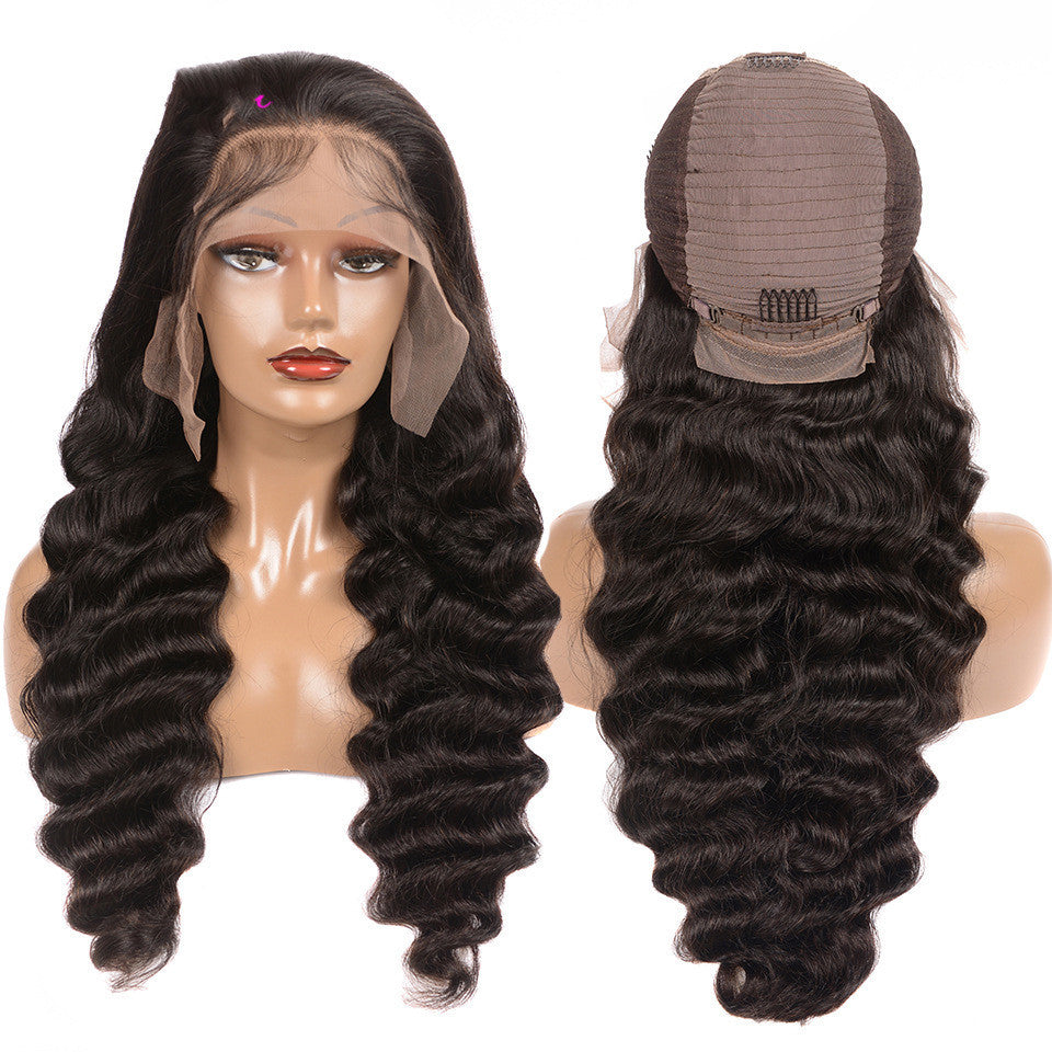 Human Hair Loose Deep Lace Frontal Wigs 13x4 Headgear - 𝓢𝓱𝓸𝓹𝓵𝓮𝓬𝔂