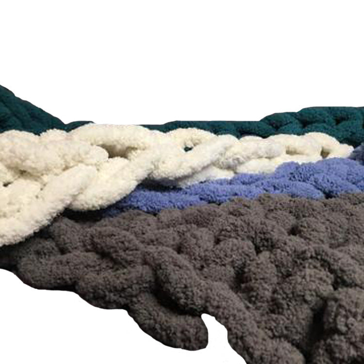 Chenille thick thread blanket handmade blanket - 𝓢𝓱𝓸𝓹𝓵𝓮𝓬𝔂