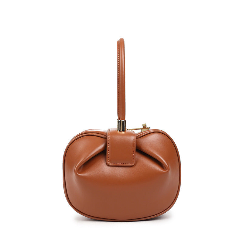 Leather handbags fashion dumplings handbag - 𝓢𝓱𝓸𝓹𝓵𝓮𝓬𝔂