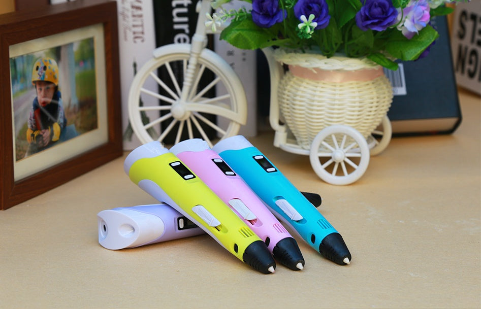 3D print pen 3D pen two generation graffiti 3D stereoscopic paintbrush children puzzle painting toys - 𝓢𝓱𝓸𝓹𝓵𝓮𝓬𝔂