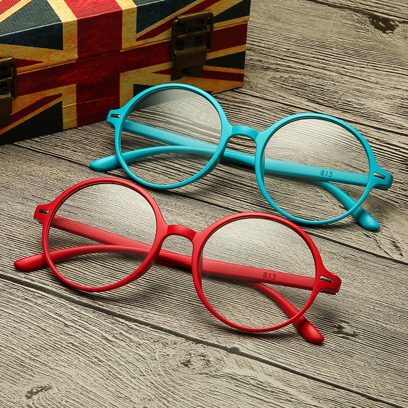 HD Resin Large Frame Round Reading Glasses - 𝓢𝓱𝓸𝓹𝓵𝓮𝓬𝔂