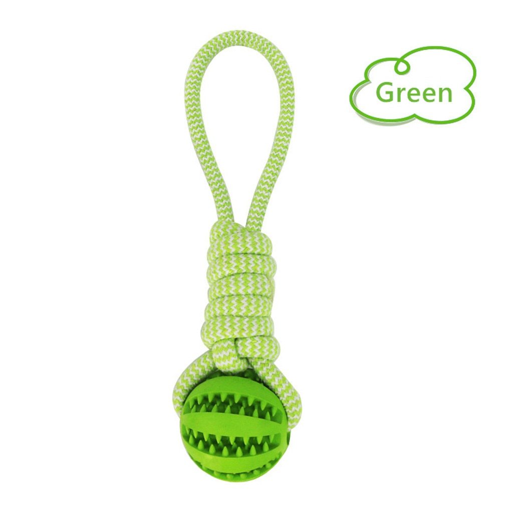 Dog Toys Balls Interactive Treat Rope Rubber Leaking Balls For Small Medium Dogs Chewing Bite Resistant Pet Tooth Cleaning - 𝓢𝓱𝓸𝓹𝓵𝓮𝓬𝔂