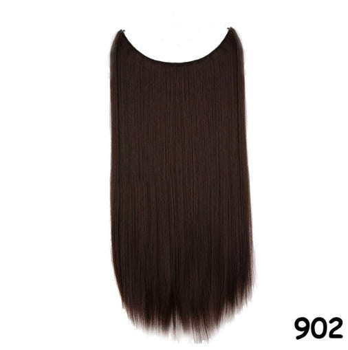 S-noilite 20 inches Invisible Wire No Clips in Hair Extensions Secret Fish Line Hairpieces Silky Straight Synthetic - 𝓢𝓱𝓸𝓹𝓵𝓮𝓬𝔂