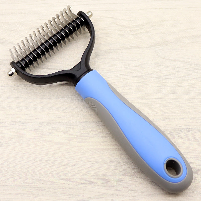 Pet Long-haired Dogknot Comb Double-sided Blade Dog - 𝓢𝓱𝓸𝓹𝓵𝓮𝓬𝔂