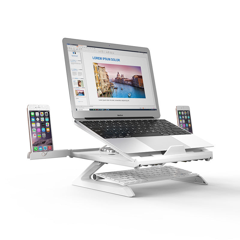 New Laptop Stand Multifunctional Folding Lift Portable Laptop Stand Monitor Increase Rack Aluminum Alloy Base - 𝓢𝓱𝓸𝓹𝓵𝓮𝓬𝔂