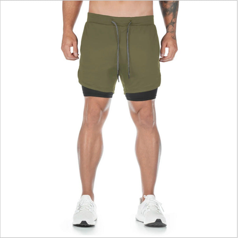 Summer Running Shorts Men 2 in 1 Sports  Shorts - 𝓢𝓱𝓸𝓹𝓵𝓮𝓬𝔂