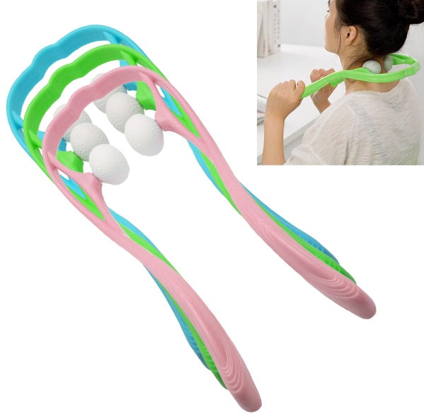 Plastic Pressure Point Therapy Neck Massageador Massagem Relieve Hand Roller Neck Massager For Neck Shoulder Trigger Point - 𝓢𝓱𝓸𝓹𝓵𝓮𝓬𝔂