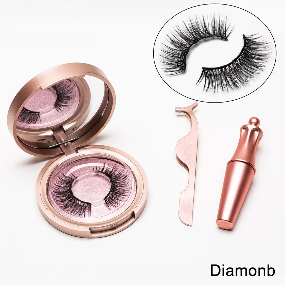 Natural Long Lasting Magnetic Liquid Eyeliner & Magnetic False Eyelashes & Tweezer Set Make up Set - 𝓢𝓱𝓸𝓹𝓵𝓮𝓬𝔂