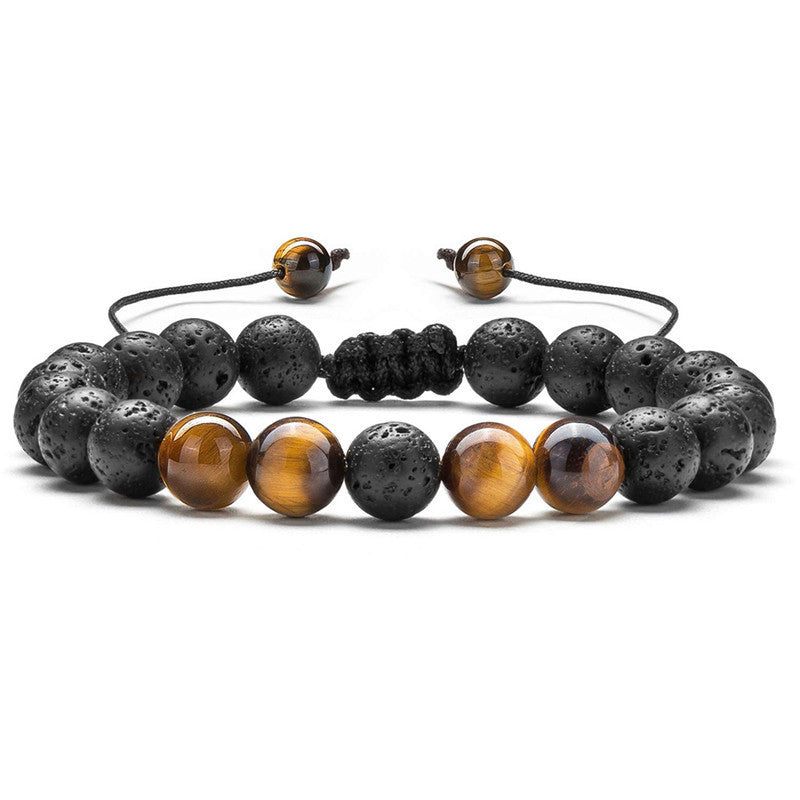 Tiger Eye Couple Bracelets Matte Black Agate Beads Bracelet - 𝓢𝓱𝓸𝓹𝓵𝓮𝓬𝔂