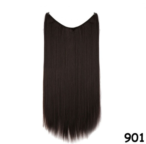 S-noilite 20 inches Invisible Wire No Clips in Hair Extensions Secret Fish Line Hairpieces Silky Straight Synthetic - 𝓢𝓱𝓸𝓹𝓵𝓮𝓬𝔂