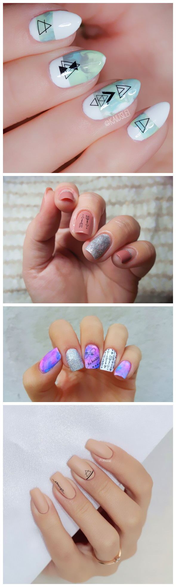 Geometric  DIY Art Nail Polish Stickers - 𝓢𝓱𝓸𝓹𝓵𝓮𝓬𝔂