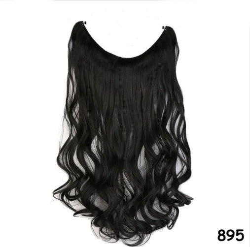 S-noilite 20 inches Invisible Wire No Clips in Hair Extensions Secret Fish Line Hairpieces Silky Straight Synthetic - 𝓢𝓱𝓸𝓹𝓵𝓮𝓬𝔂
