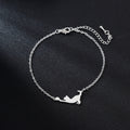 Stainless Steel Cat Play Pendant Personalized Women's Bracelet - 𝓢𝓱𝓸𝓹𝓵𝓮𝓬𝔂