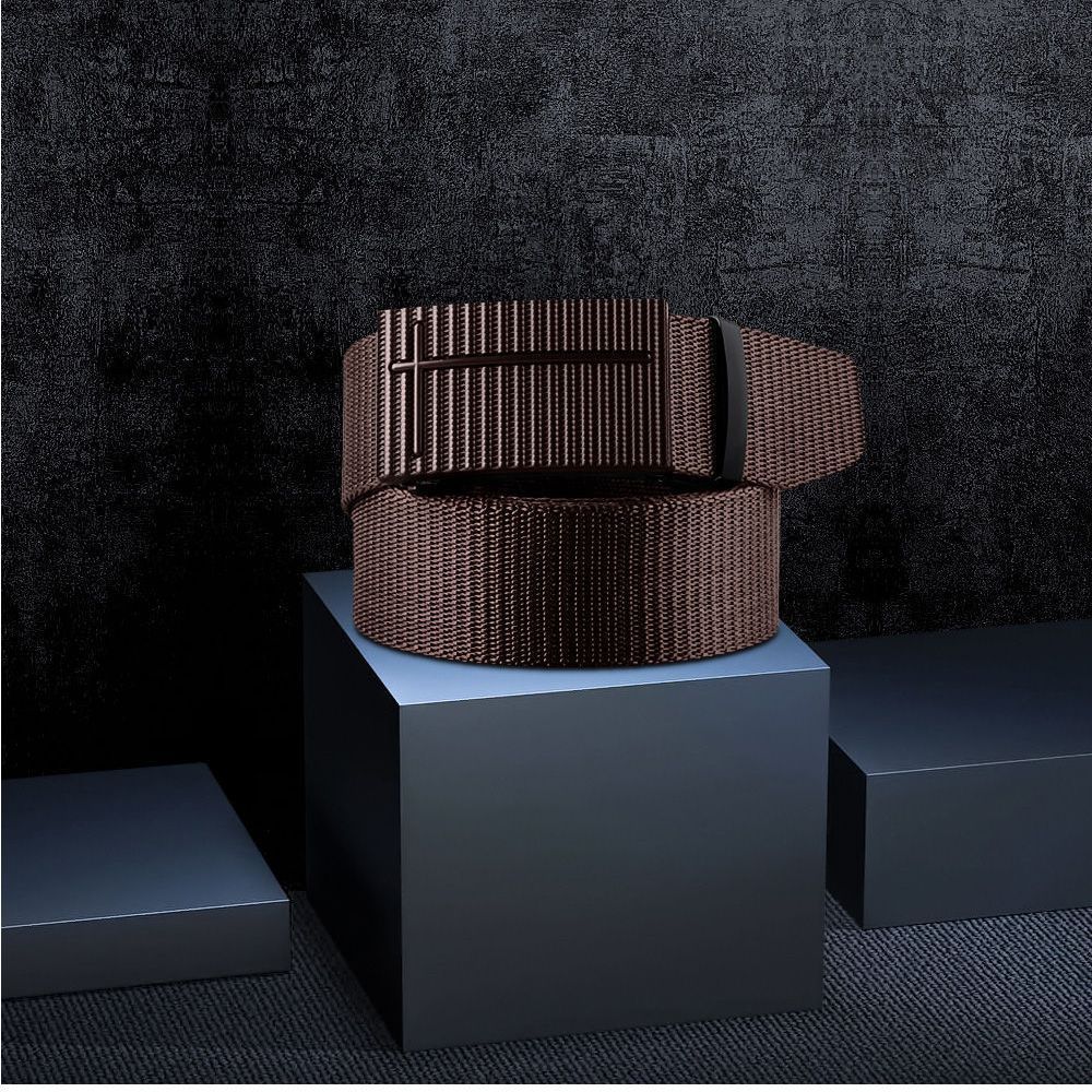 Nylon Waistband Men's Automatic Buckle Outdoor Canvas Belt - 𝓢𝓱𝓸𝓹𝓵𝓮𝓬𝔂