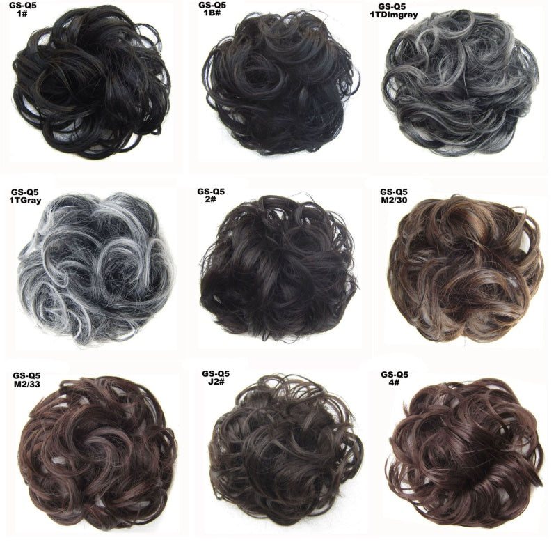 New Trendy Design Women Wavy Curly Messy Hair Bun Synthetic - 𝓢𝓱𝓸𝓹𝓵𝓮𝓬𝔂