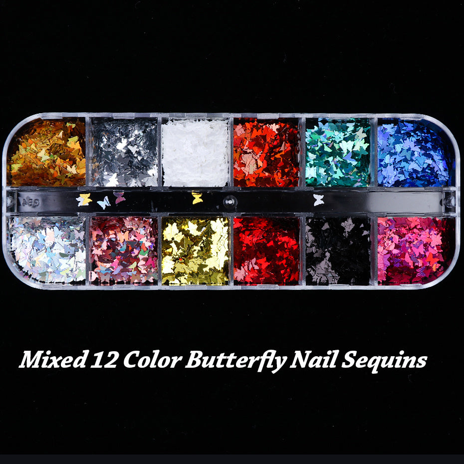 Symphony butterfly sequin nail decoration - 𝓢𝓱𝓸𝓹𝓵𝓮𝓬𝔂