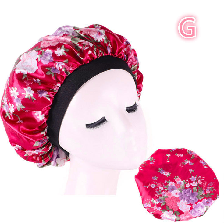 Beauty print Satin silk Bonnet sleep night cap - 𝓢𝓱𝓸𝓹𝓵𝓮𝓬𝔂