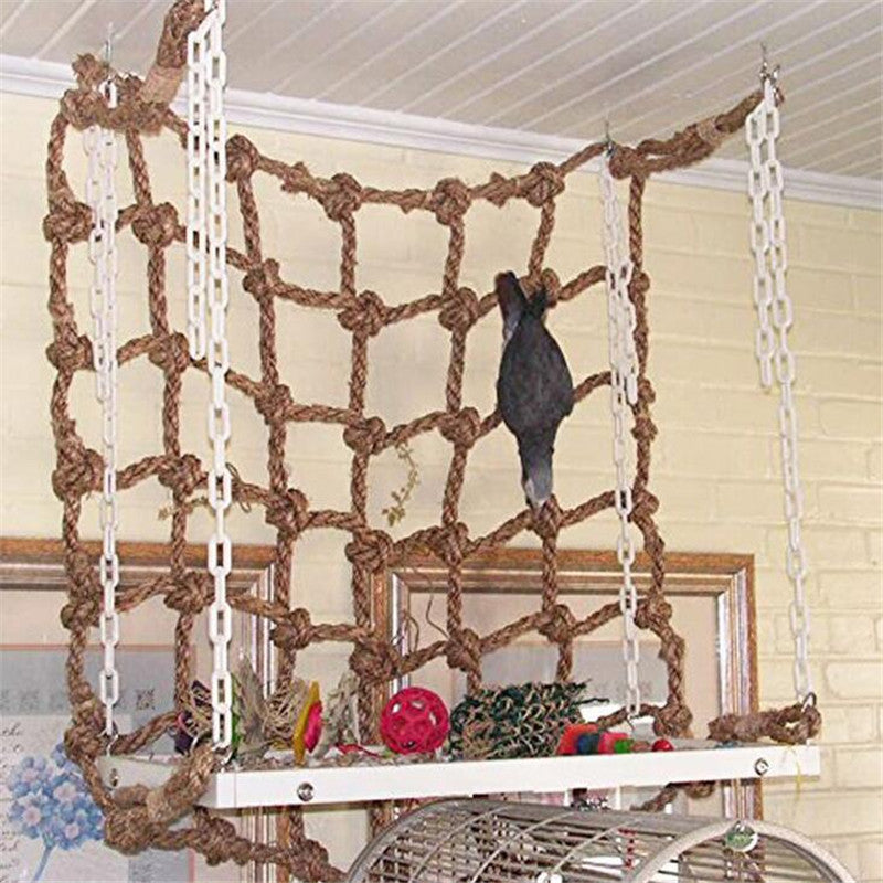 Parrot bird hemp rope climbing net - 𝓢𝓱𝓸𝓹𝓵𝓮𝓬𝔂