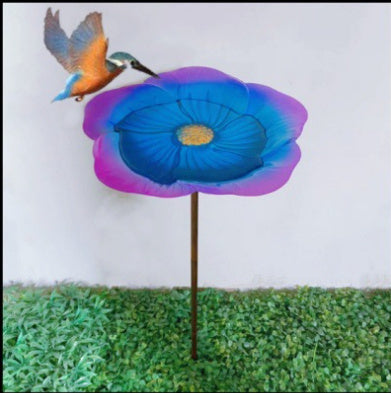 Ground Metal Flower With Sheep Hook Bird Feeder - 𝓢𝓱𝓸𝓹𝓵𝓮𝓬𝔂