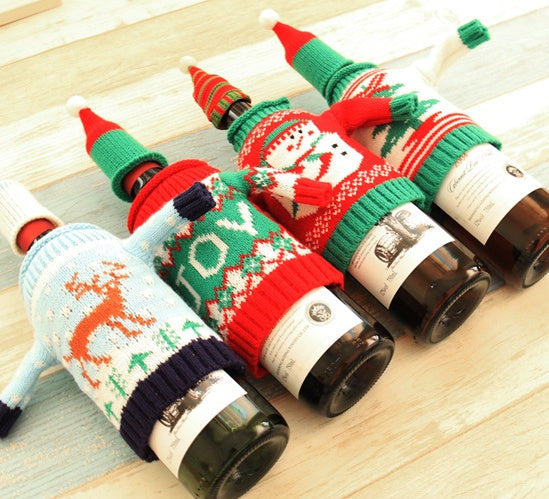 Knitted Christmas Bottle Set - 𝓢𝓱𝓸𝓹𝓵𝓮𝓬𝔂