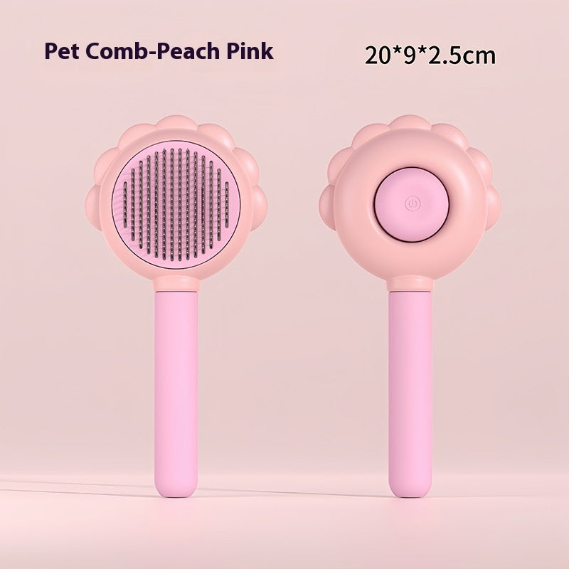 2 In 1 Self Cleaning Dog Brush Comb With Spray Pets Grooming Hair Remover Combs Brush Floating Hair Pet Grooming Brush Pet Products - 𝓢𝓱𝓸𝓹𝓵𝓮𝓬𝔂