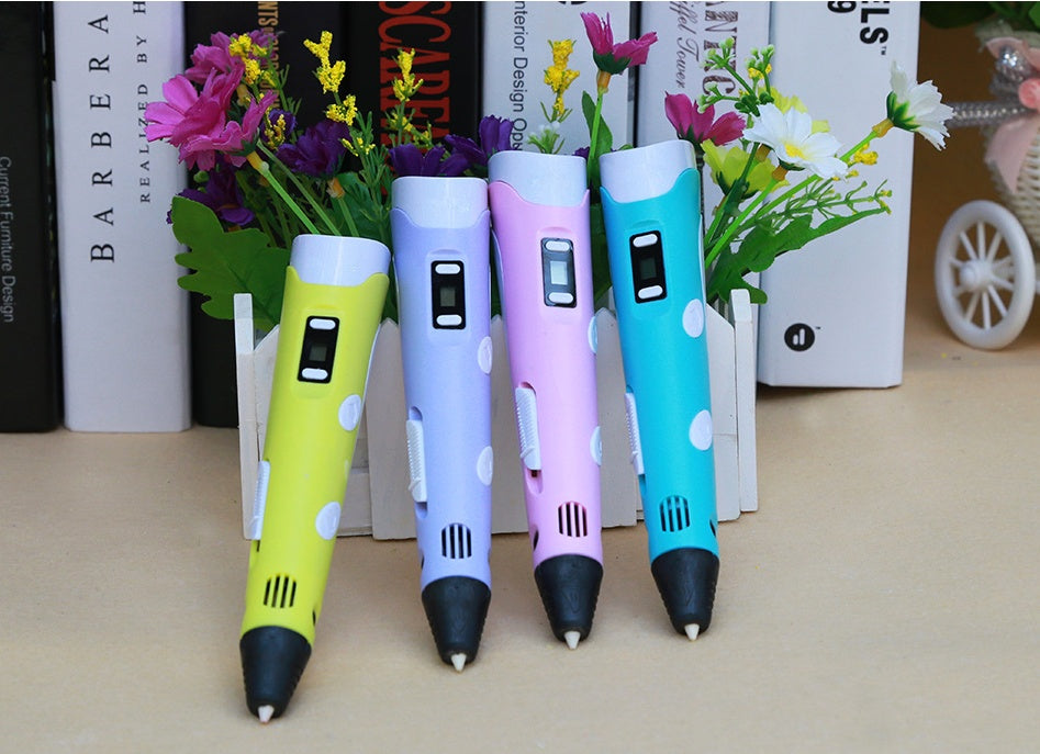 3D print pen 3D pen two generation graffiti 3D stereoscopic paintbrush children puzzle painting toys - 𝓢𝓱𝓸𝓹𝓵𝓮𝓬𝔂