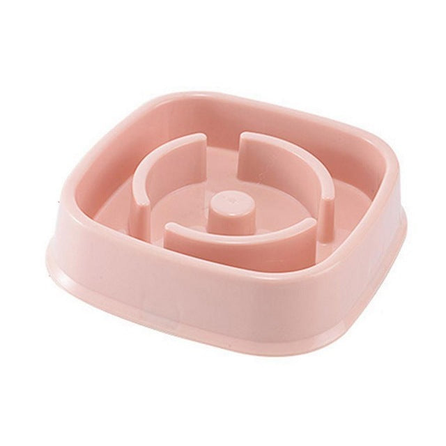 Plastic Pet Dogs And Cats Choke Prevention Slow Food Bowl - 𝓢𝓱𝓸𝓹𝓵𝓮𝓬𝔂
