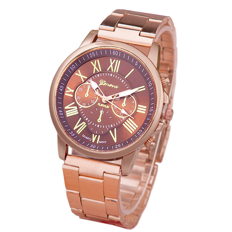 Women's Leisure Alloy Steel Belt Quartz Watch - 𝓢𝓱𝓸𝓹𝓵𝓮𝓬𝔂